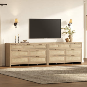 Savanna 53'' W Bedroom Dresser with Drawers, Set of 2