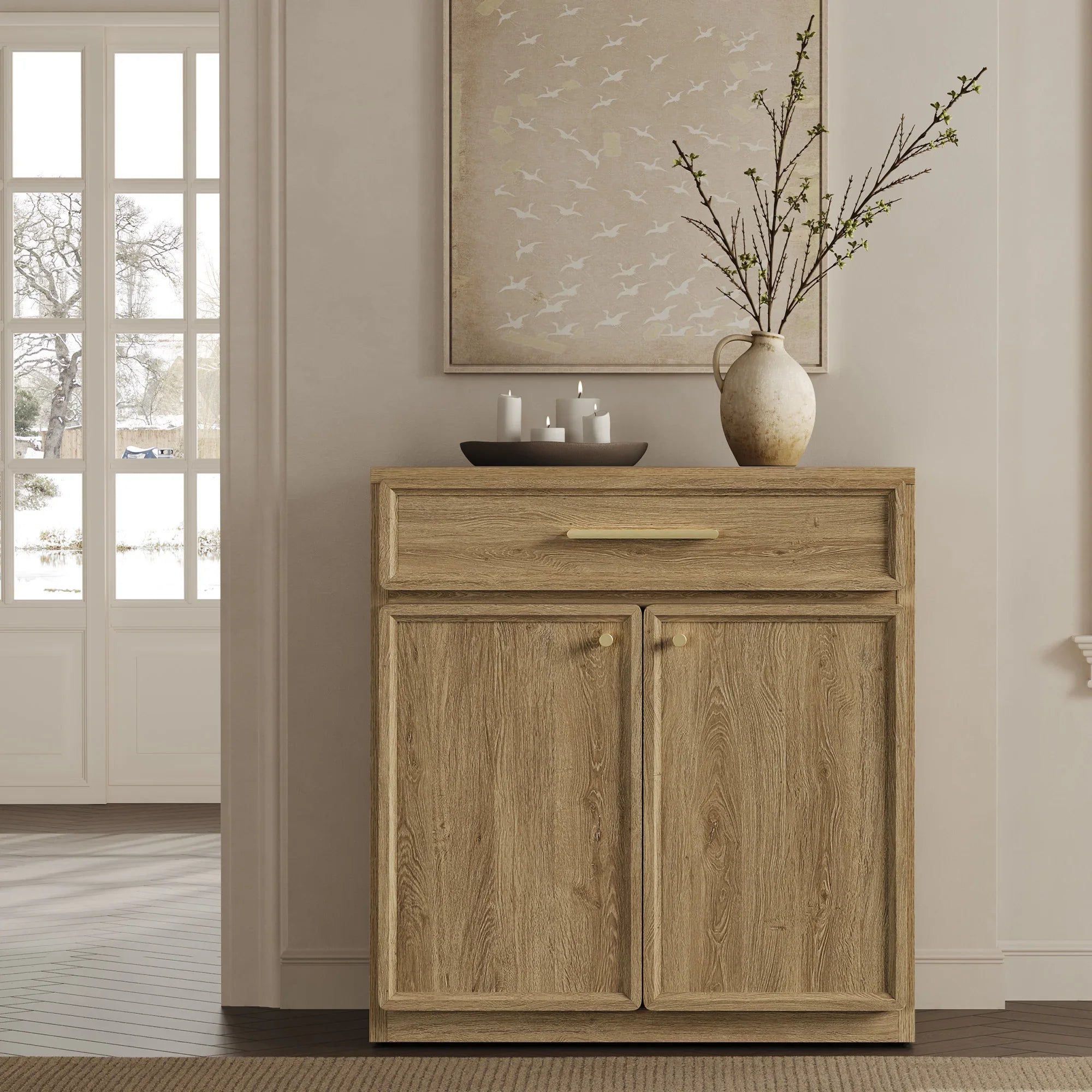 Crescent Sideboard with 1 Drawer