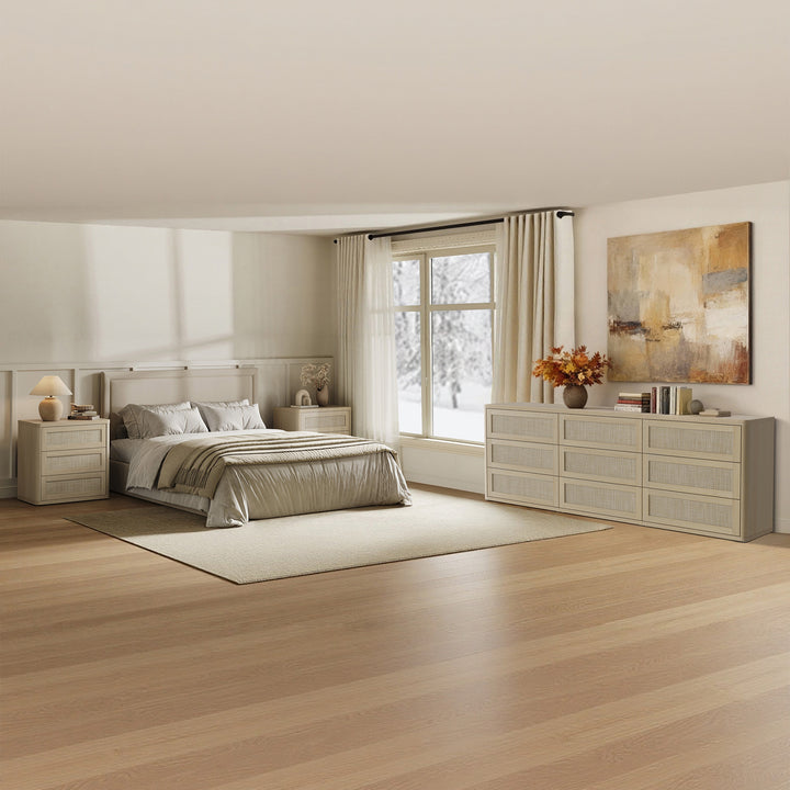 Zura 9-Drawer Chest and Nightstands Set