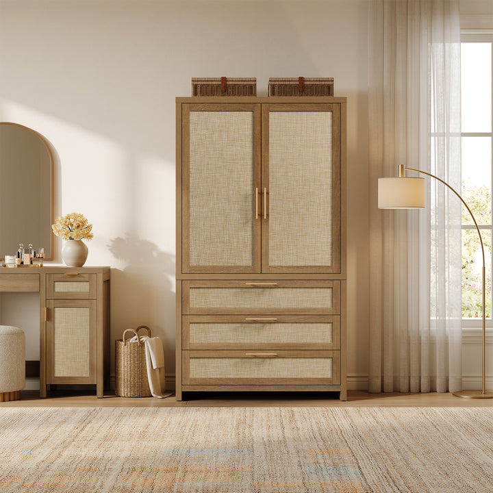 Savanna Bedroom Wardrobe with 2-Door and 3-Drawer