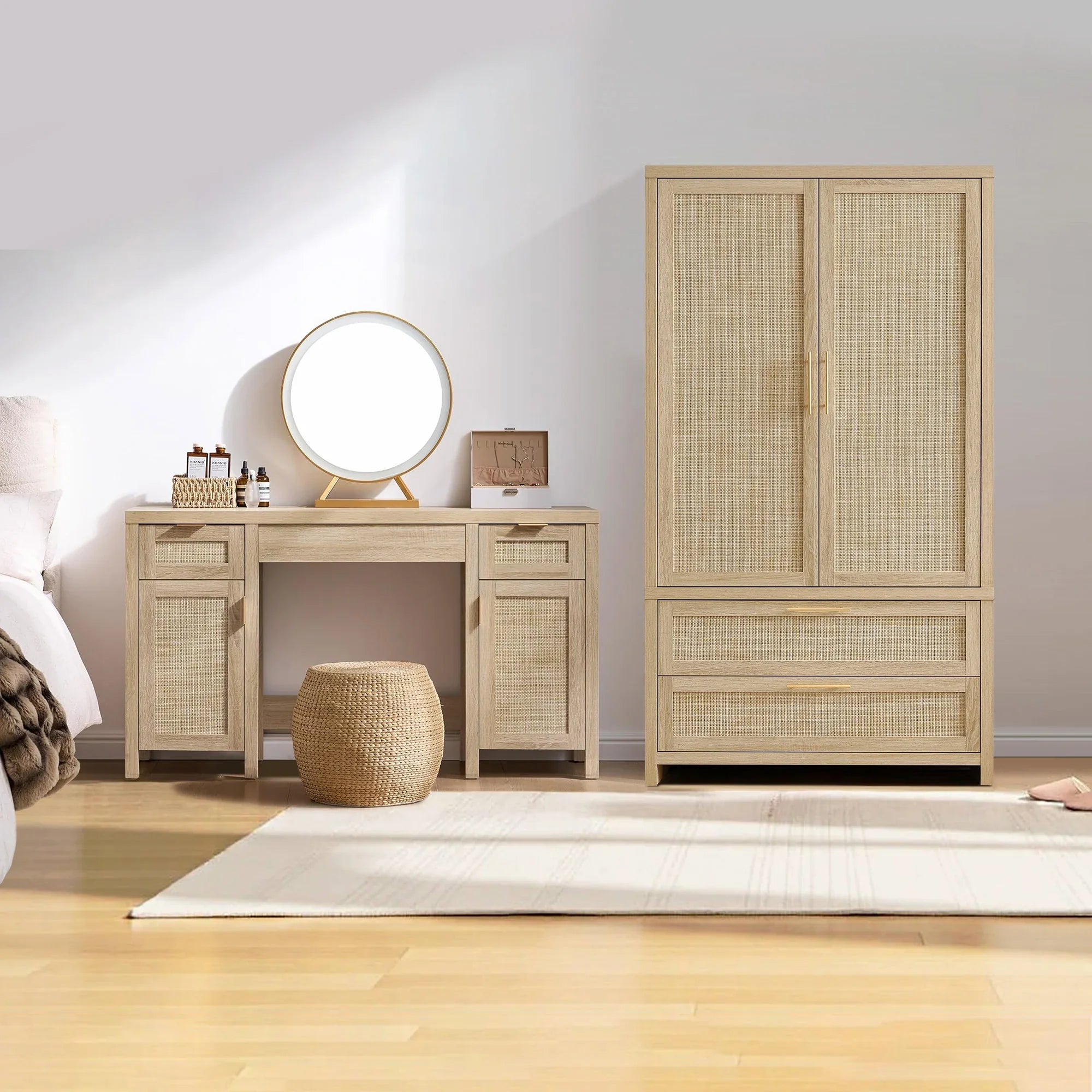 Savanna Makeup Vanity and Wardrobe Set