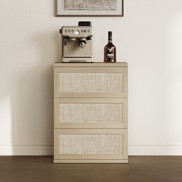 Zura Rattan Sectional Dresser, Large Size Option