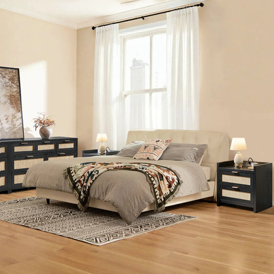 Savanna 7 Drawers Dresser and Nightstands Set