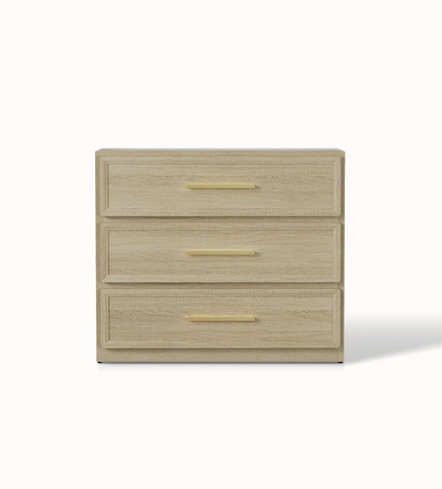 Crescent Nightstand, 3 Drawers