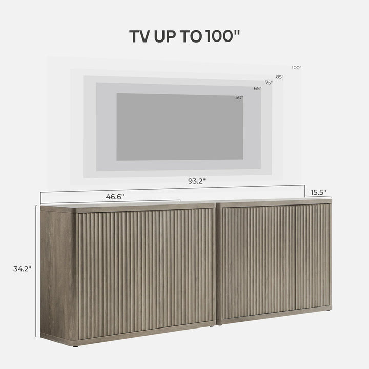 Cas TV Stand with Doors