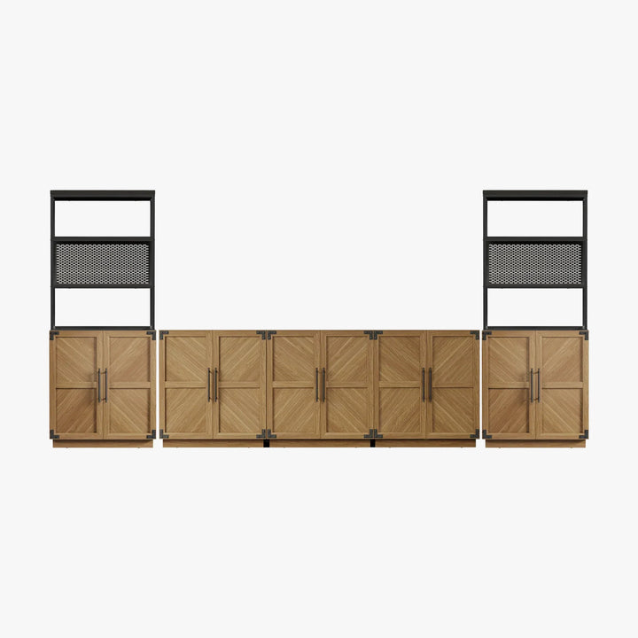 Willow Bookcase and Sideboard Set