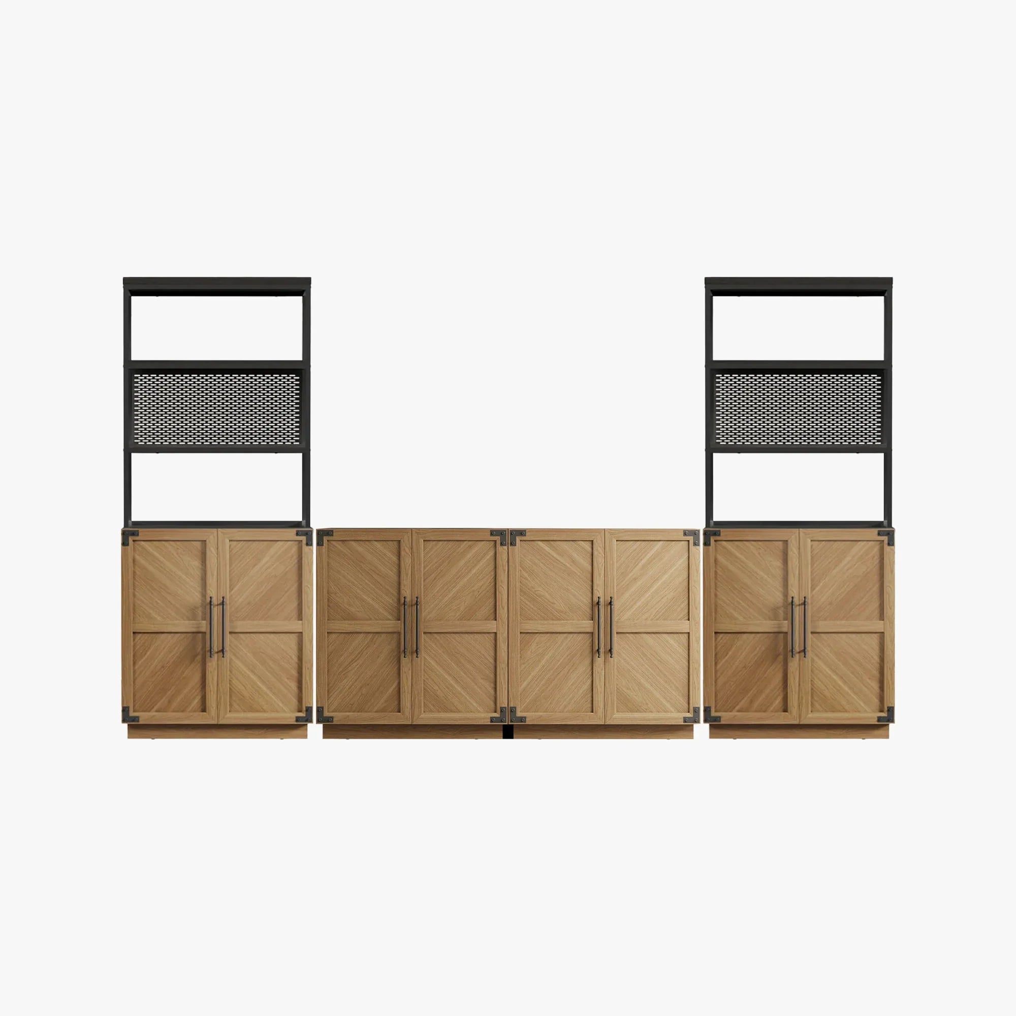 Willow Bookcase and Sideboard Set