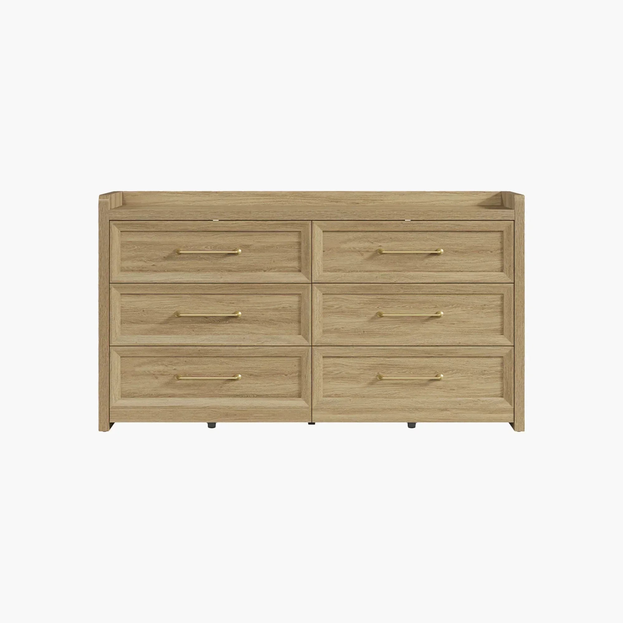 Helio White 6 Drawers Dresser