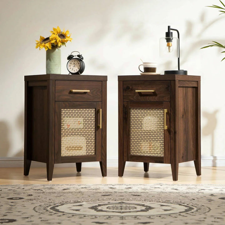 Andy Vintage Nightstand with Storage