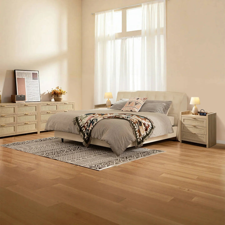 Savanna 6 Drawers Dresser and Nightstands Sets