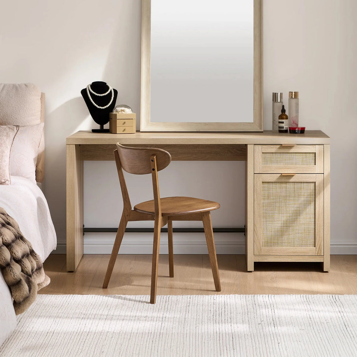 Savanna Vanity Desk with Door