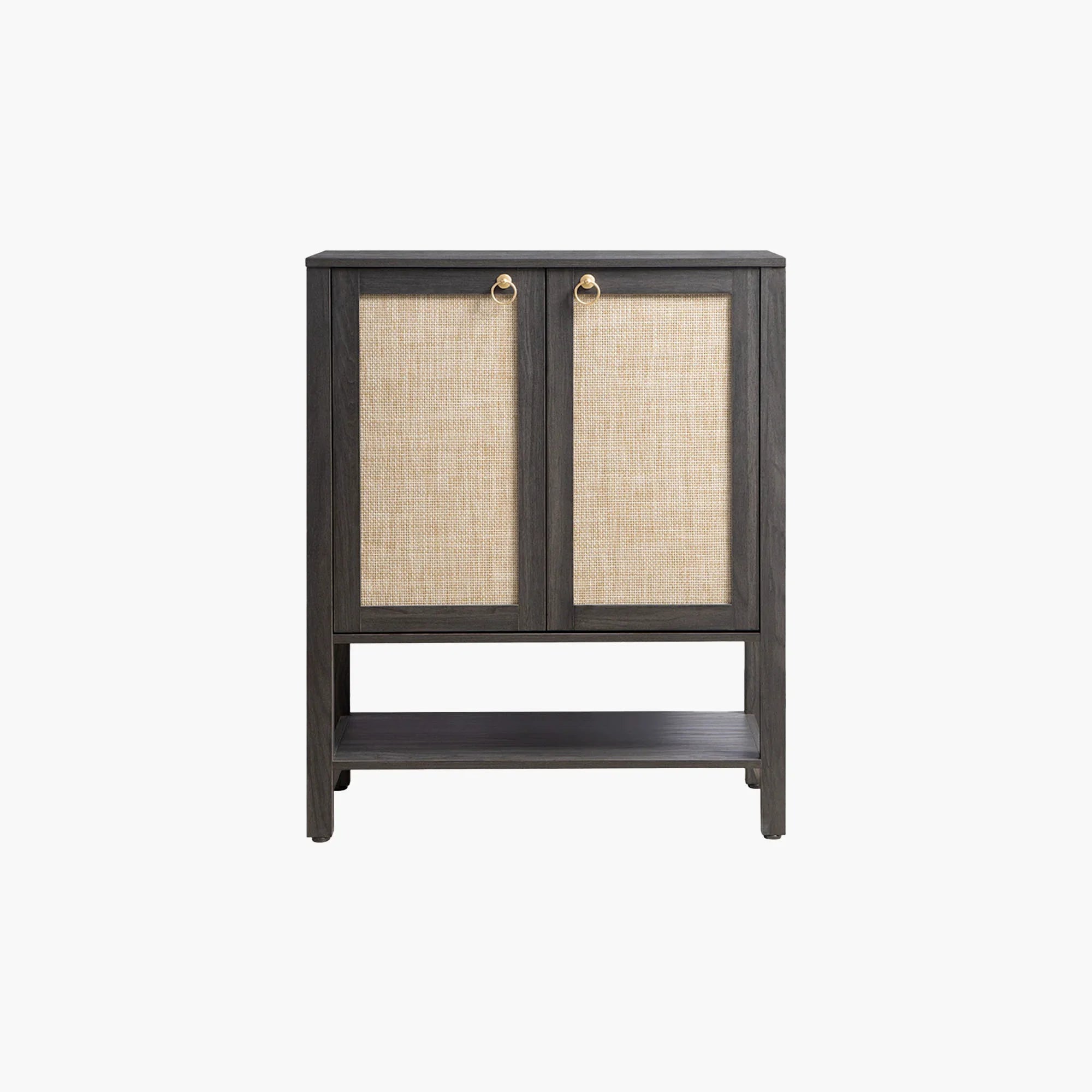 Terra Black Shoe Cabinet, 2 Doors