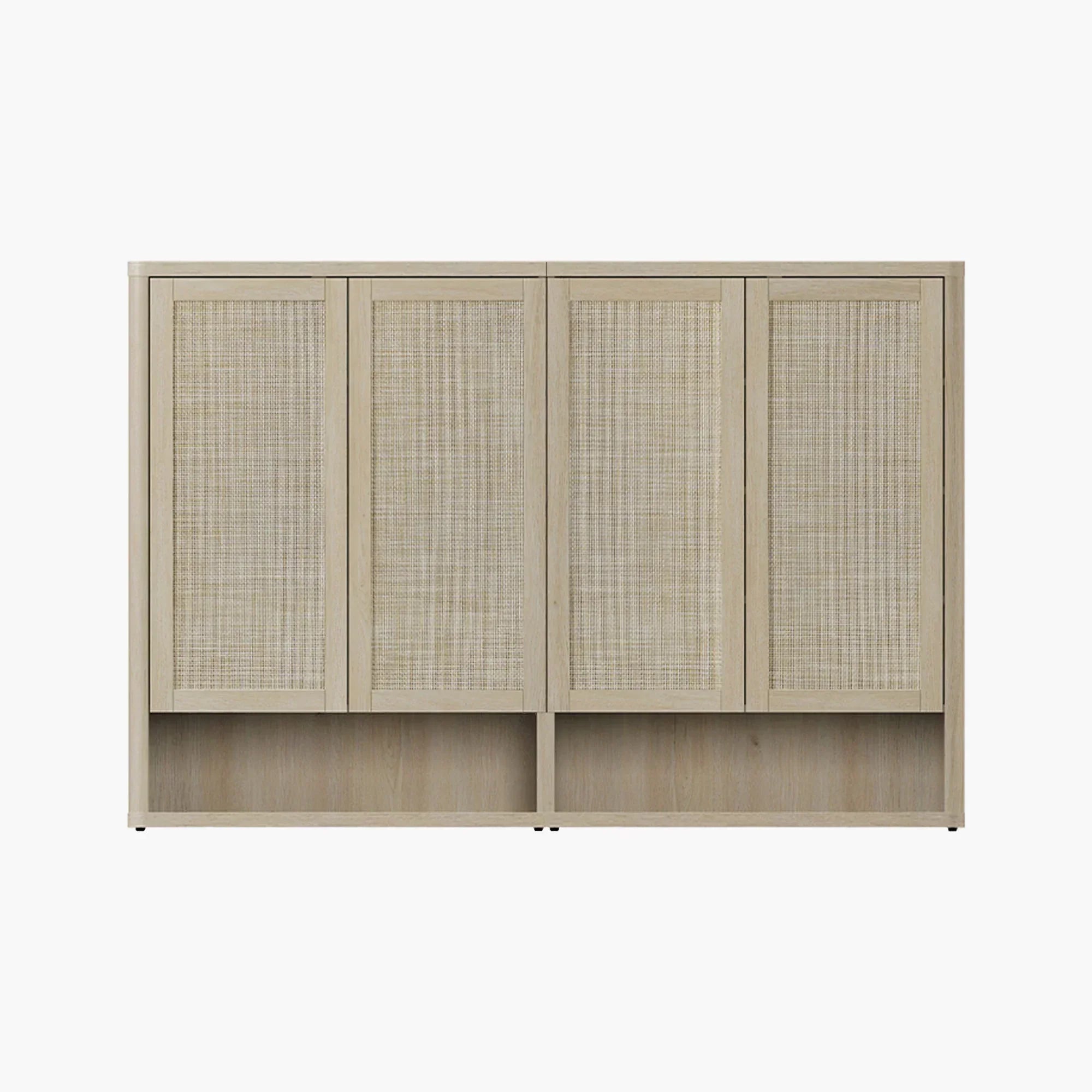 Zura 2-Piece Black Shoe Cabinet