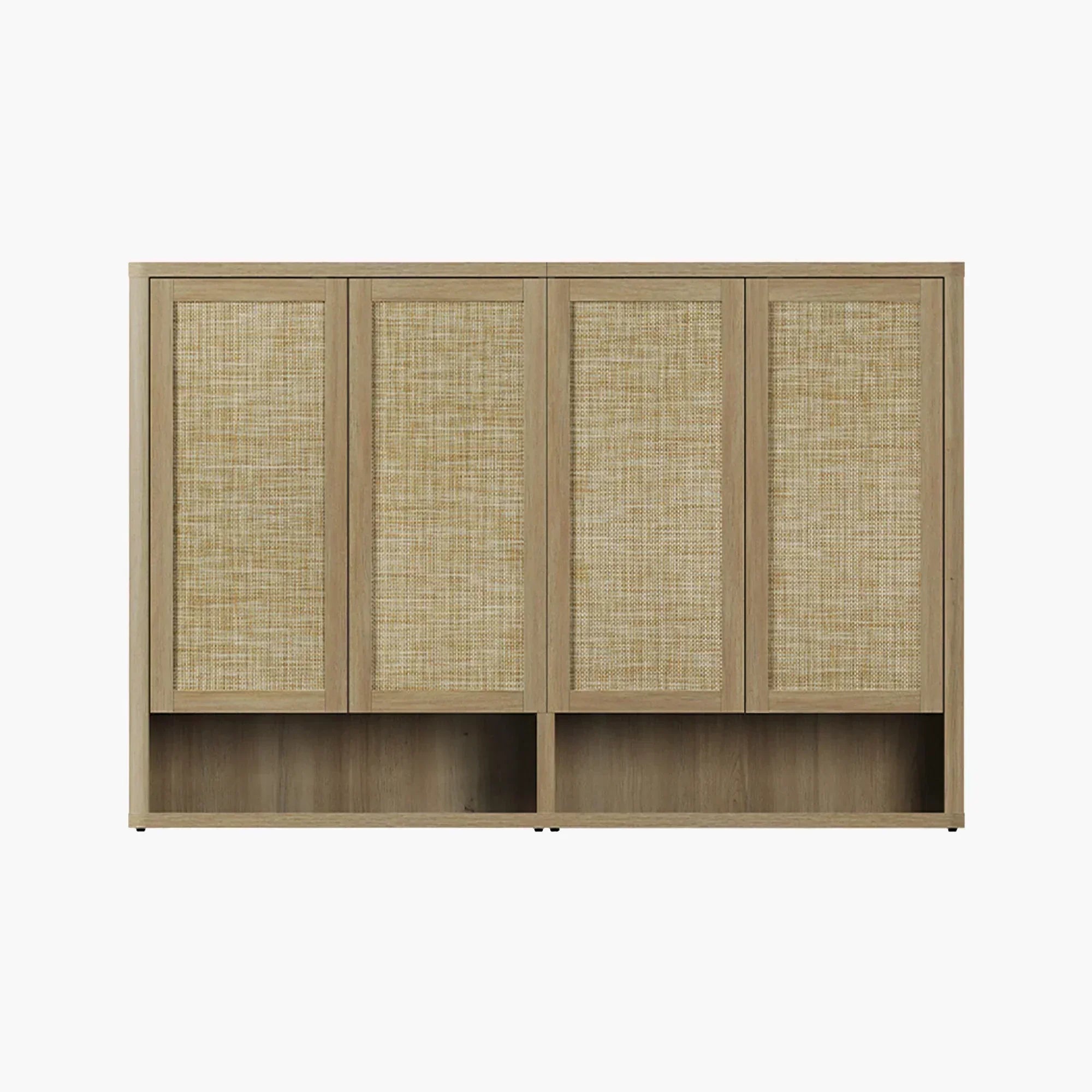 Zura 2-Piece Black Shoe Cabinet