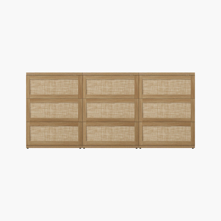 Zura Rattan Sectional Dresser, Large Size Option