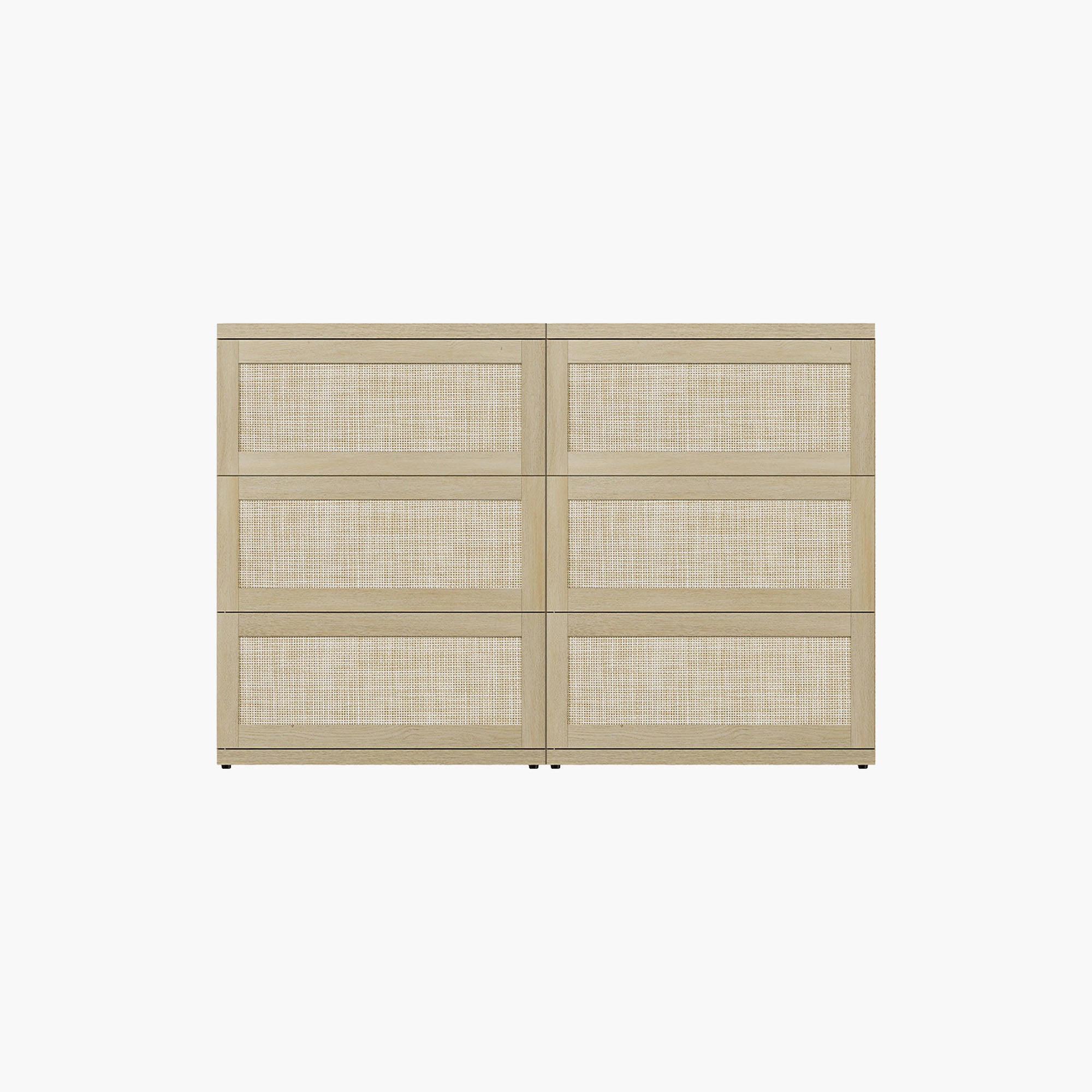 Zura Rattan Sectional Dresser, Large Size Option