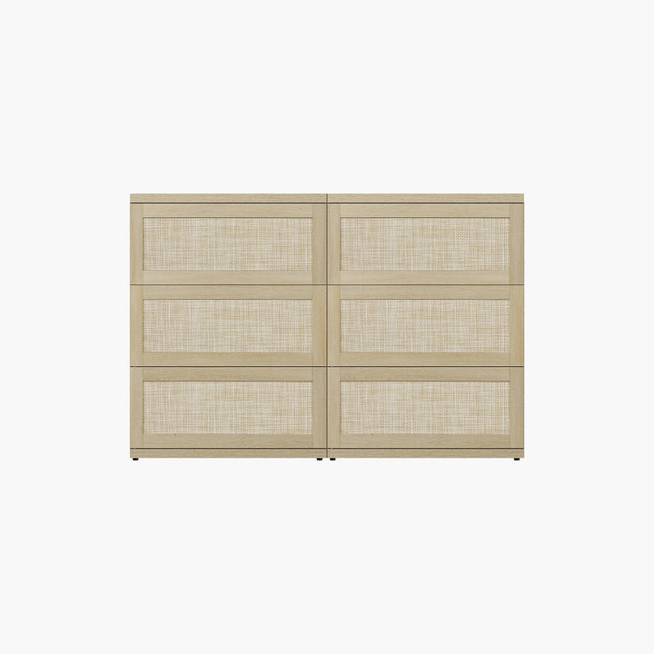 Zura Rattan Sectional Dresser, Large Size Option