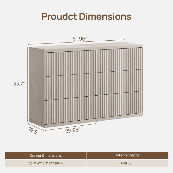 Stria Large Modular Dresser, Flexible Storage