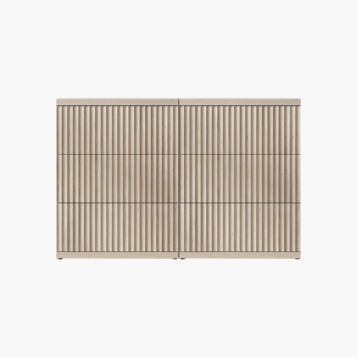 Stria Large-Size Modular Dresser, Flexible Storage, 6-Drawer