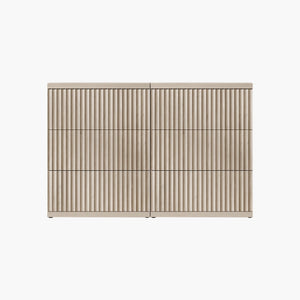 Stria Large-Size Modular Dresser, Flexible Storage, 6-Drawer