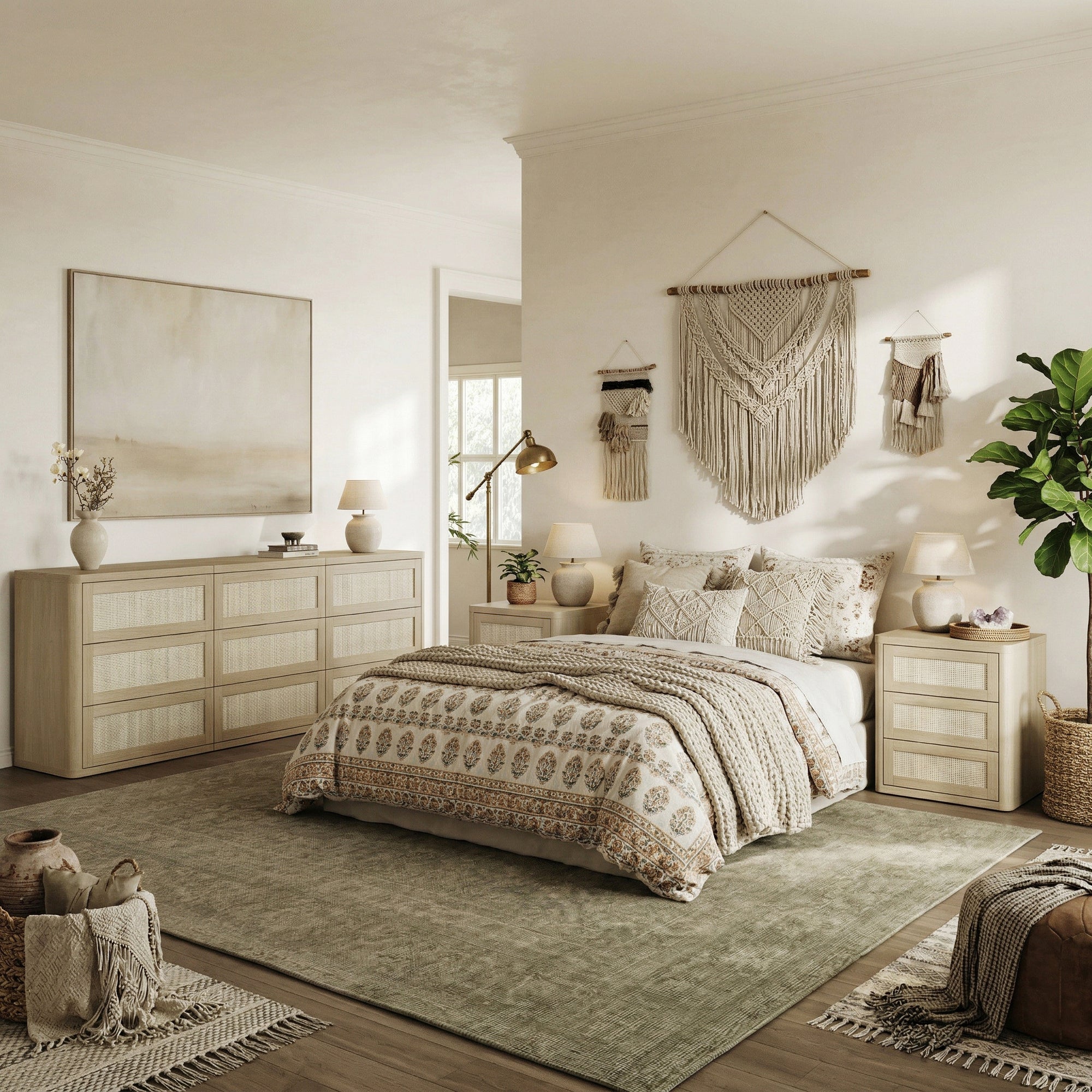 Zura Sectional 9 Drawers Dresser Sets