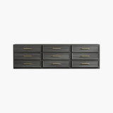 Crescent Modular 9 Drawers Dresser, 93.9 Inch Wide