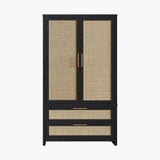 Savanna Rattan Wardrobe, 2 Drawers