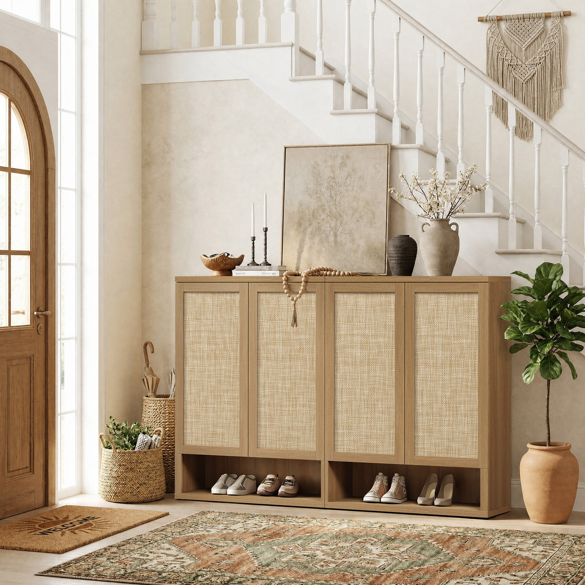 Zura 5-Tier Shoe Storage Cabinet, 44.5-Inch Tall