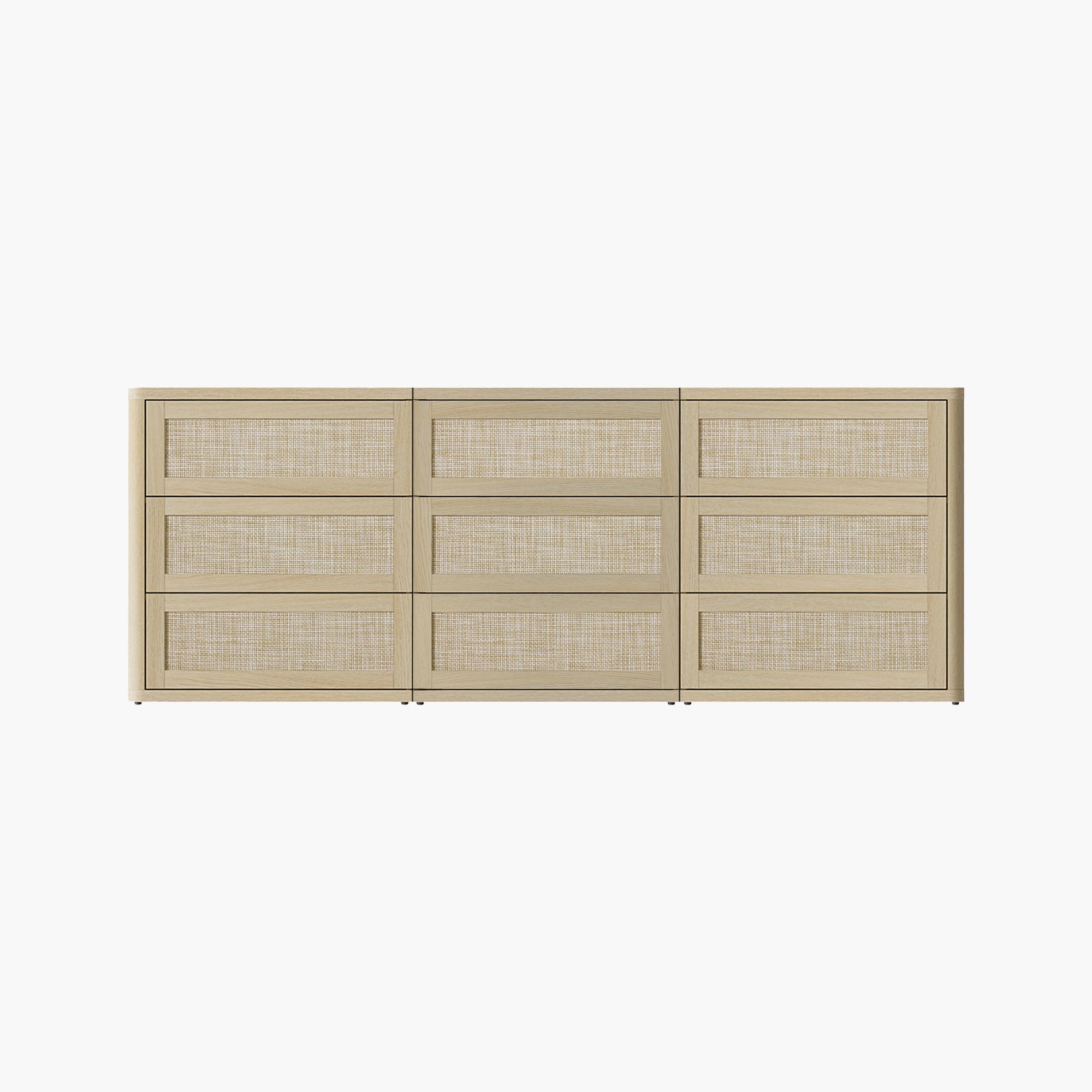 Zura Modular 9 Drawers Dresser, 31-Inch Tall
