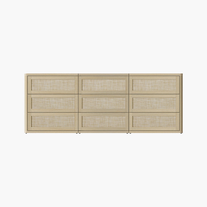 Zura Modular 9 Drawers Dresser, 31-Inch Tall