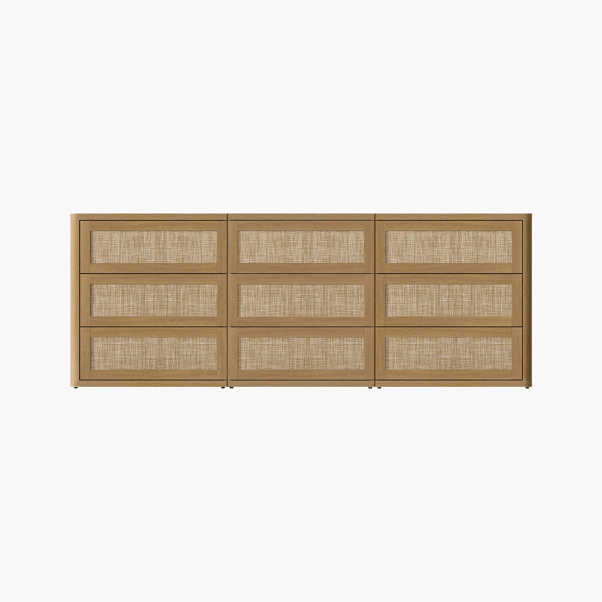 Zura Modular 9 Drawers Chest, Large Storage