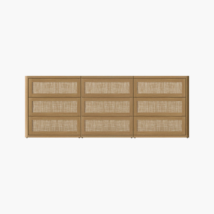 Zura Modular 9 Drawers Dresser, 31-Inch Tall