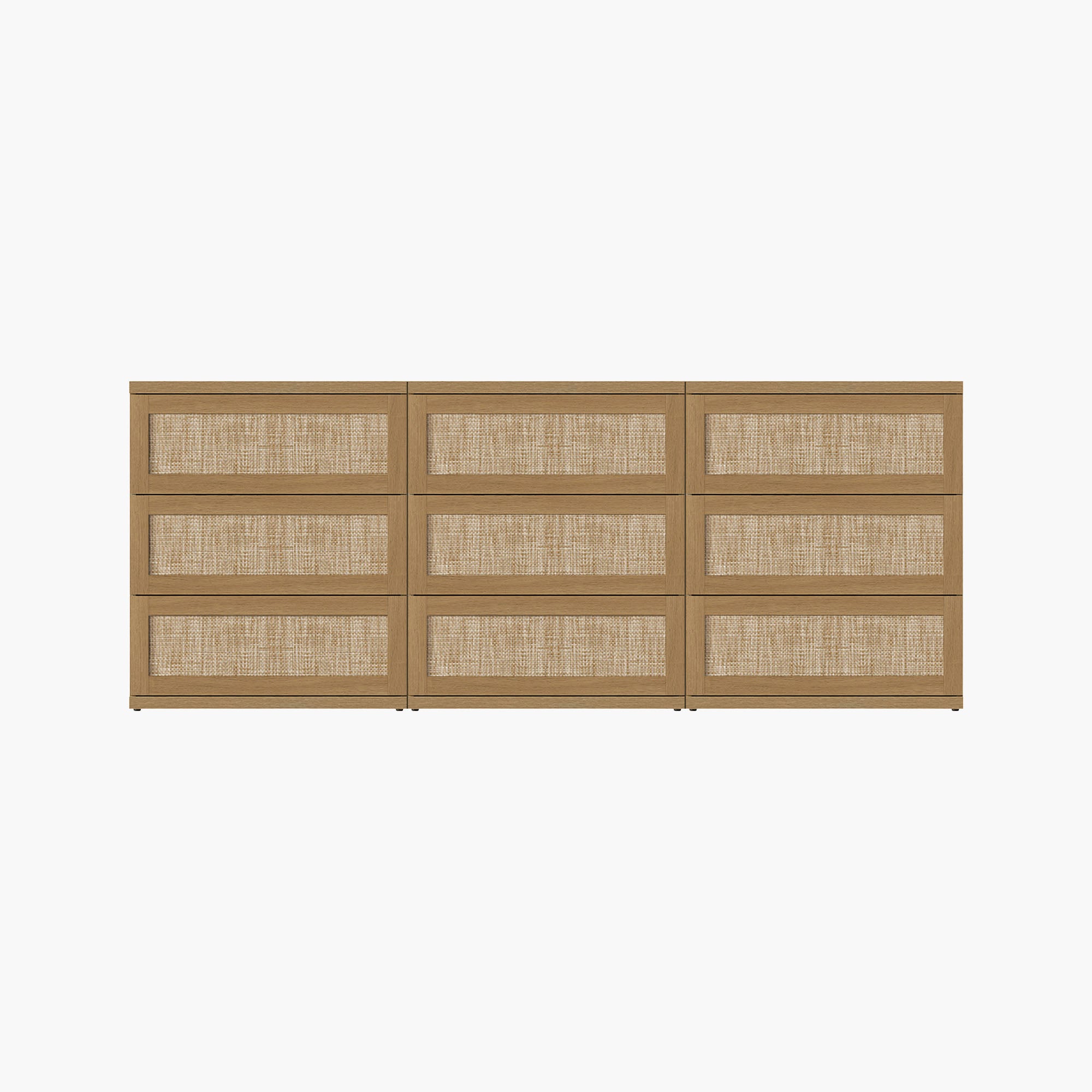 Zura Modular 9 Drawers Dresser, 31-Inch Tall