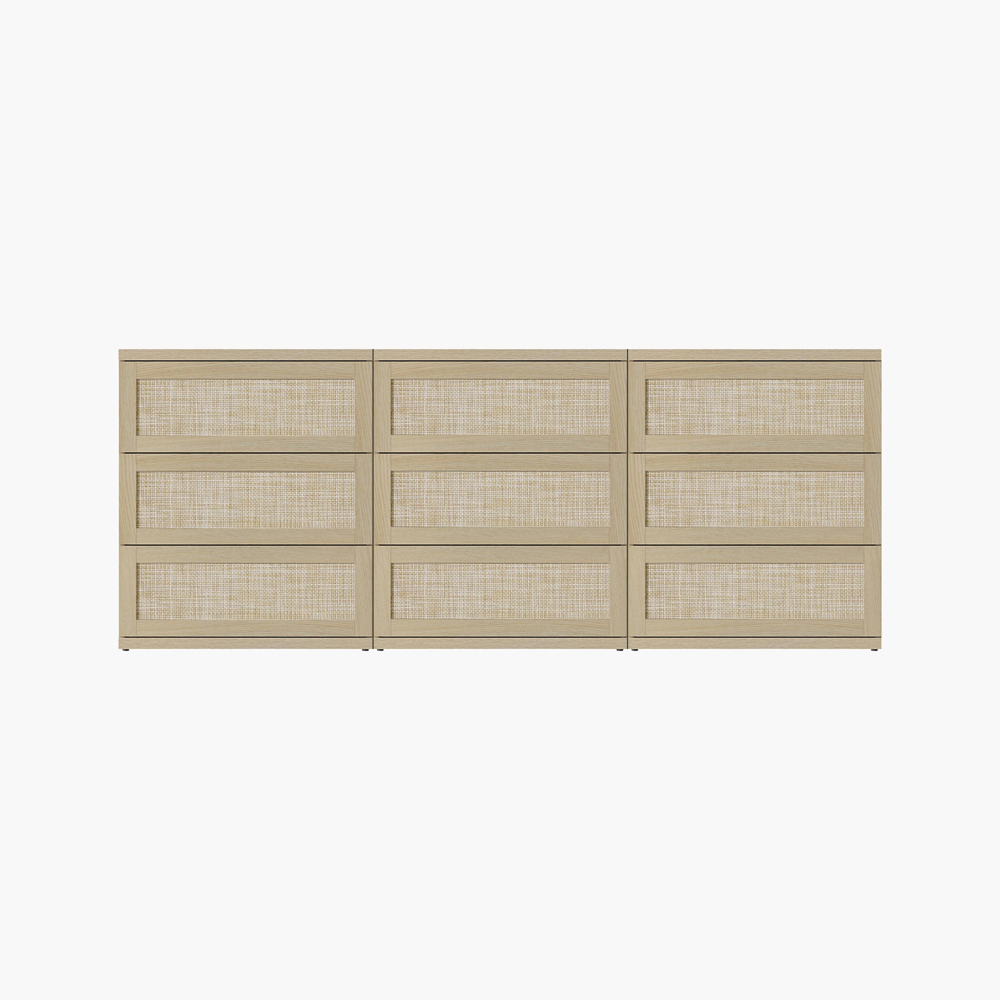 Zura Modular 9 Drawers Dresser, 31-Inch Tall
