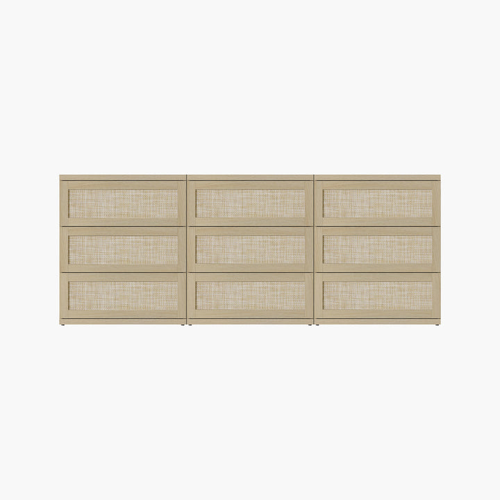 Zura Modular 9 Drawers Dresser, 31-Inch Tall