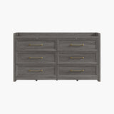 Helio Black Dresser, 6 Drawers
