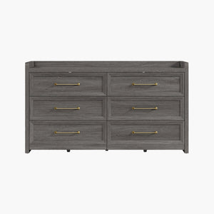 Helio Black Dresser, 6 Drawers