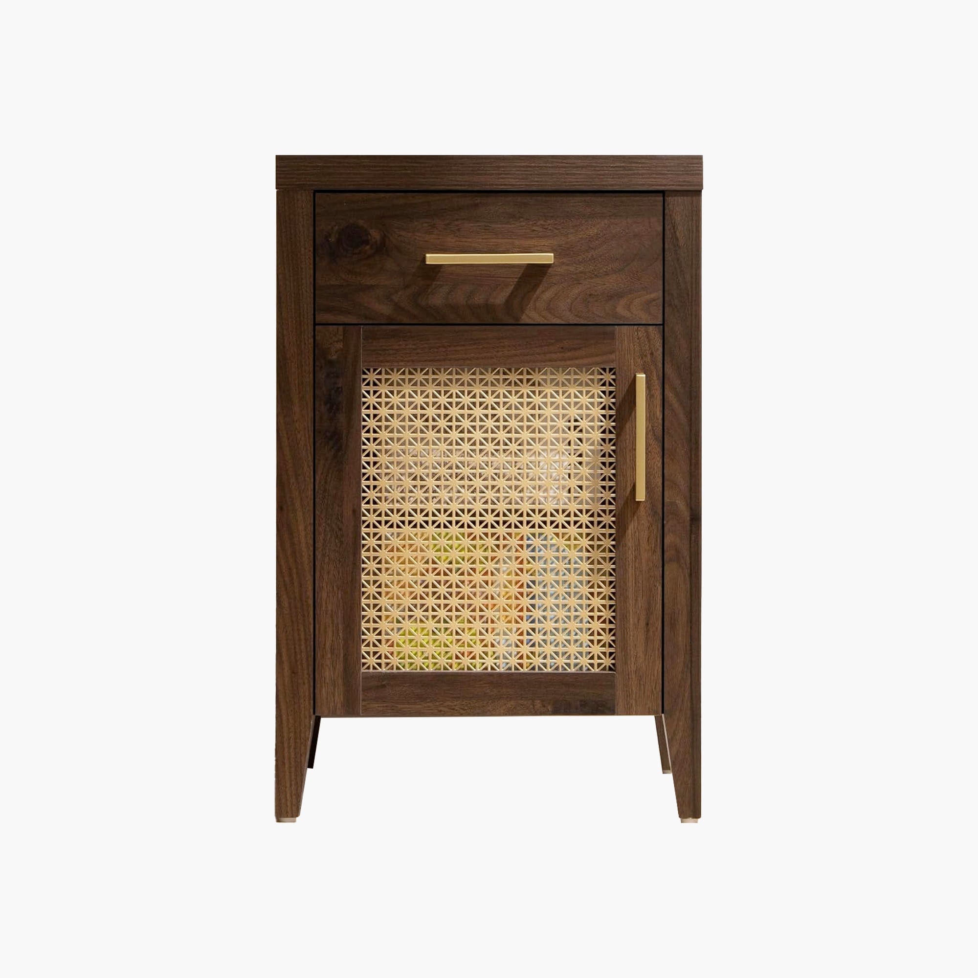 Andy Vintage Nightstand with Storage