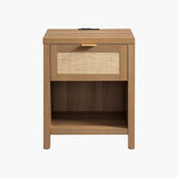 Savanna Nightstand with Charge Station
