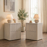Cas 2 Drawers Nightstand for Bedroom, Set of 2