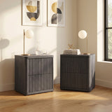 Cas Night Table with 2-Drawer, Set of 2