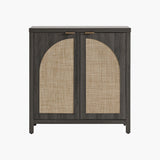 Savanna Cabinet with Arched Doors - 1 Piece - Dark Grey