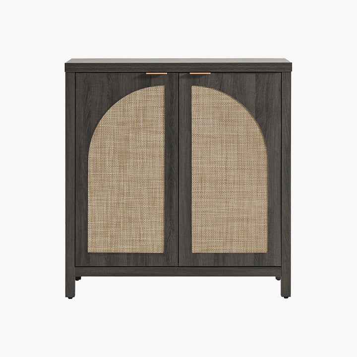 Savanna Cabinet with Arched Doors - 1 Piece - Dark Grey