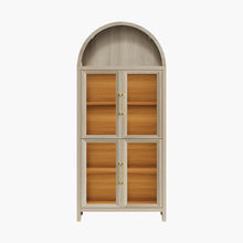 Helio Modern Glass-Door Display Cabinet