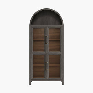 Helio Display Cabinet with Glass Door, 74'' Tall
