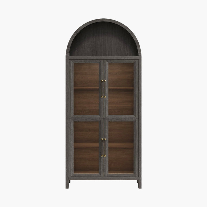 Helio Display Cabinet with Glass Door, 74'' Tall