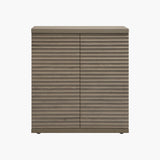 Stria Fluted TV Stand with 2 Doors