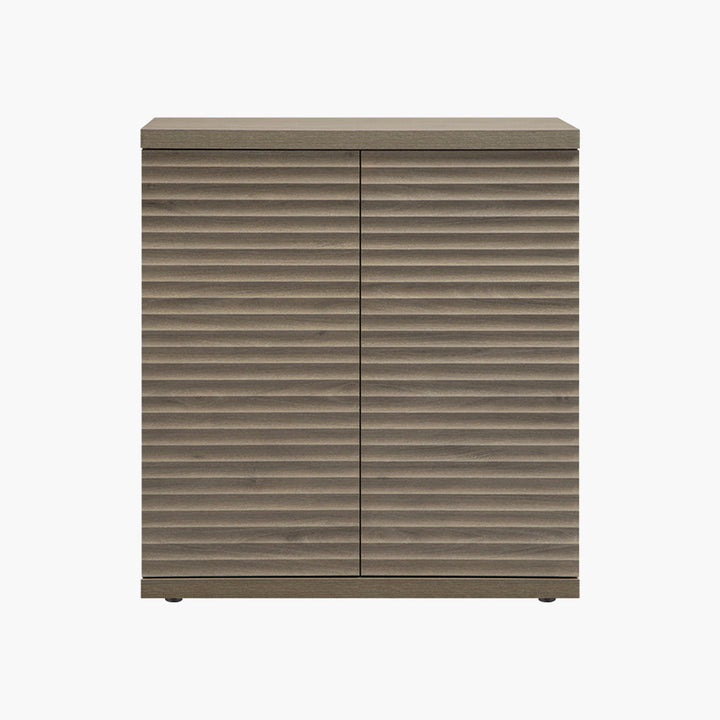 Stria Fluted TV Stand with 2 Doors