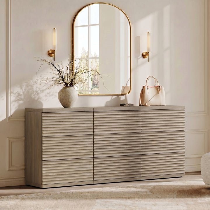 modern tall dresser for bedroom in Walnut - Solid Wood In a world where space is precious our Paradise Modern Rustic 5 Drawer Tall Bedroom Dresser offers a solution that reaches new heights of efficiency and elegance Hudson Solid Maple Wood 9-Drawer