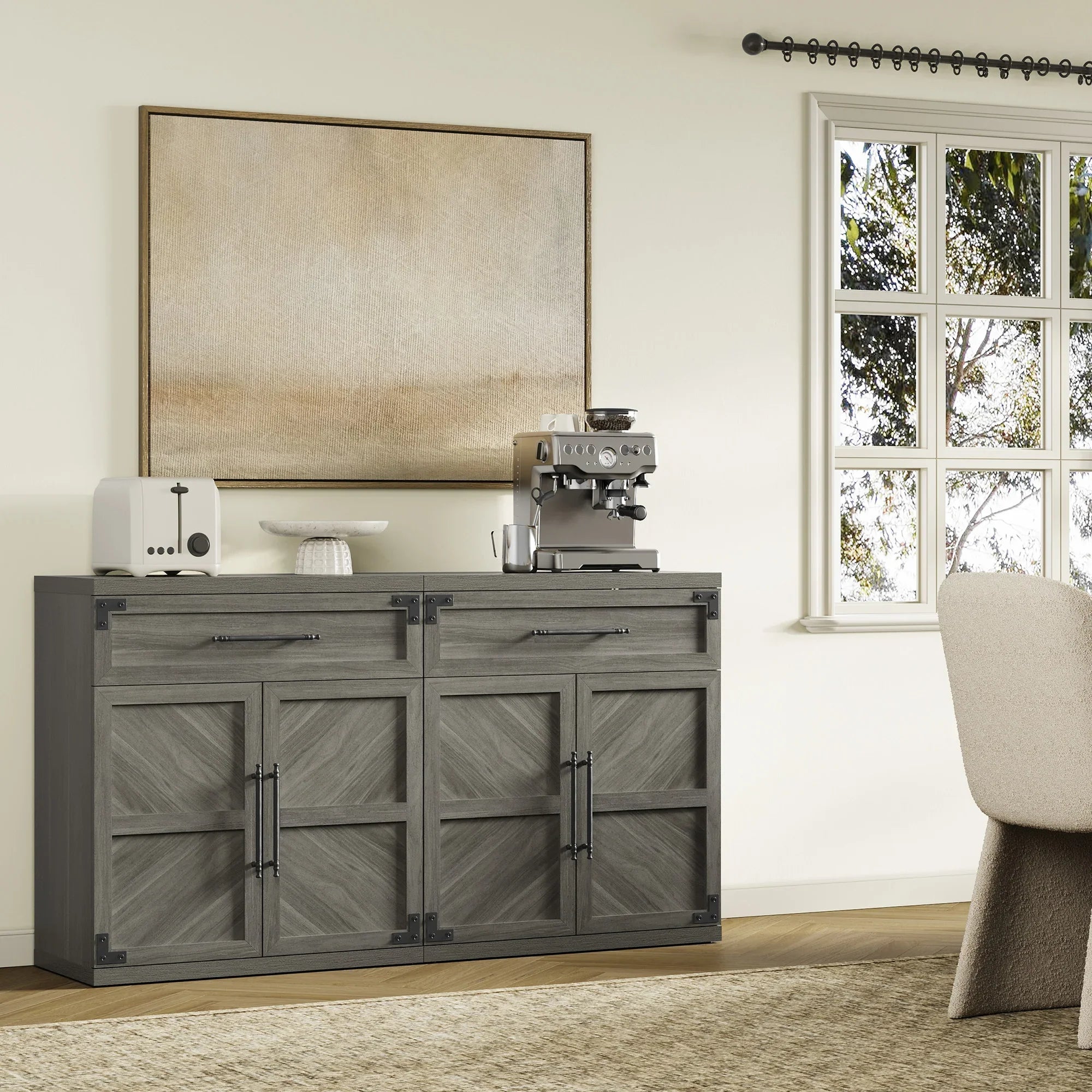 Willow Sideboard with 1 Drawer and 2 Doors for Entryway